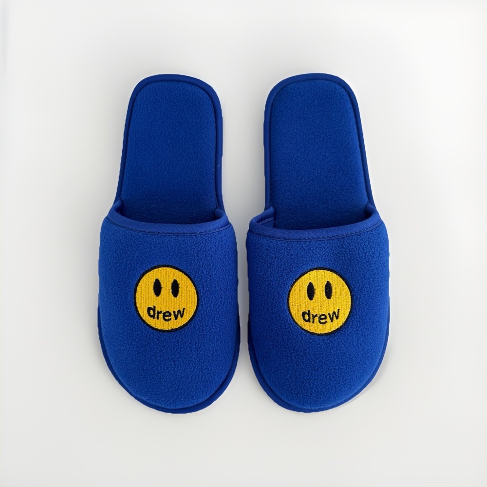 Drew House Mascot Slippers Royal Blue Justin Bieber S/M